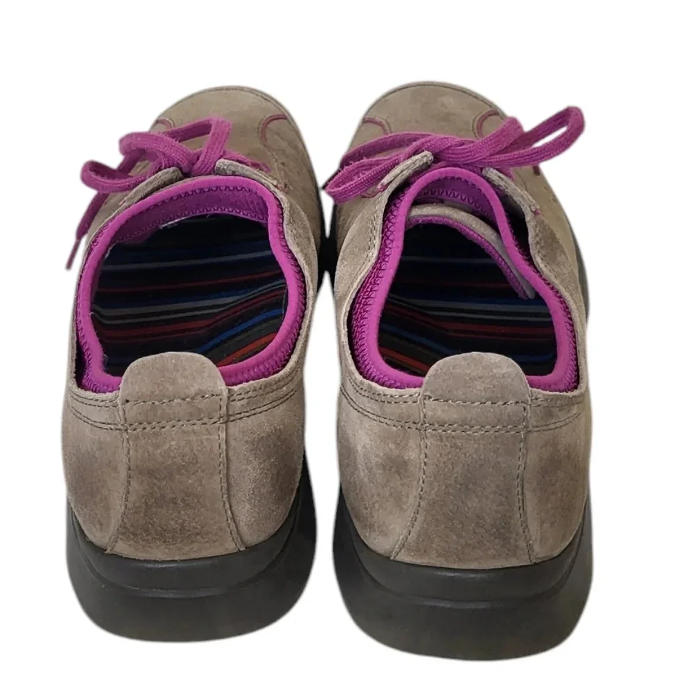 DANSKO Elise Oxford Tan & Azalea Suede Sneakers Women’s